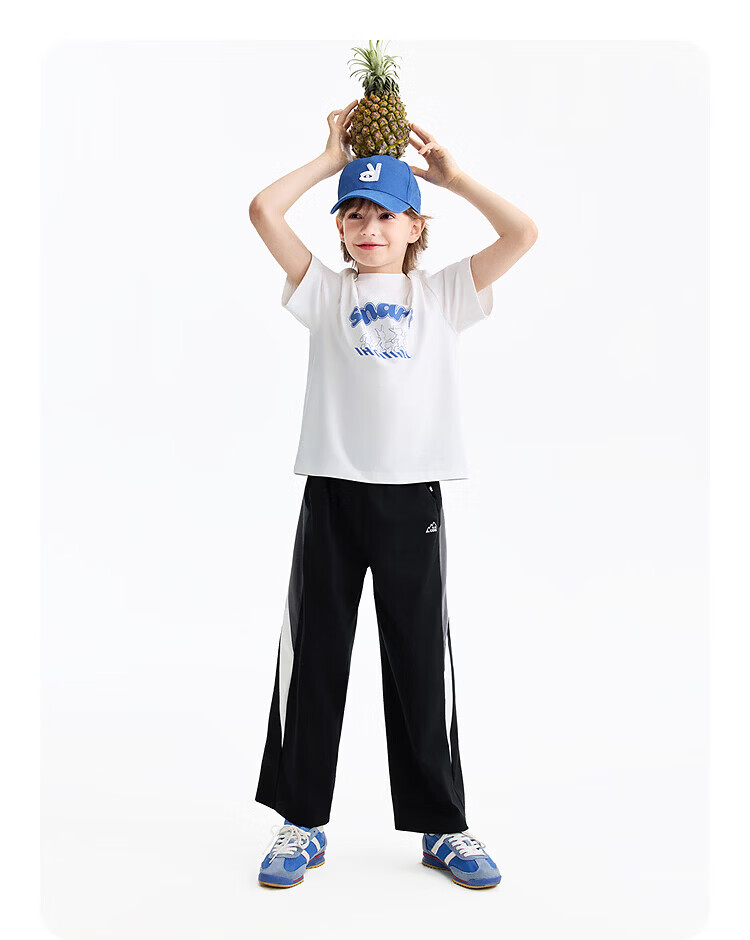 Annil Kids Boys Girls Crew Neck Short Sleeve T-Shirt 2026 Summer New Memory Foam Cooling Sports Casual Top 14